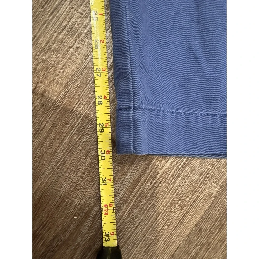 Polo Ralph Lauren Classic Fit‎ Chinonpants 32x32 Blue Flat Front